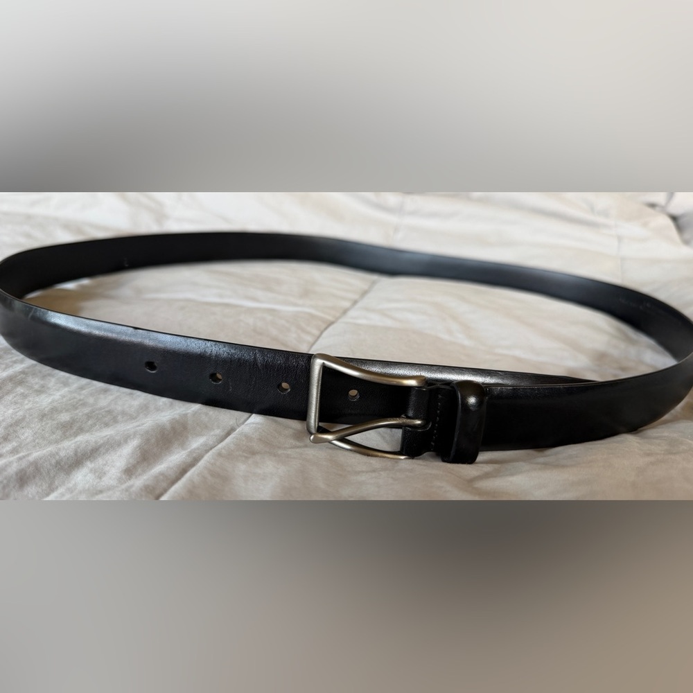 Coach Black Leather Belt Size 40 – Silver Buckle Unisex Fit